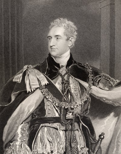 Robert Stewart Lord Castlereagh, 2. Marquess of Londonderry, graviert von G. Adcock, aus 